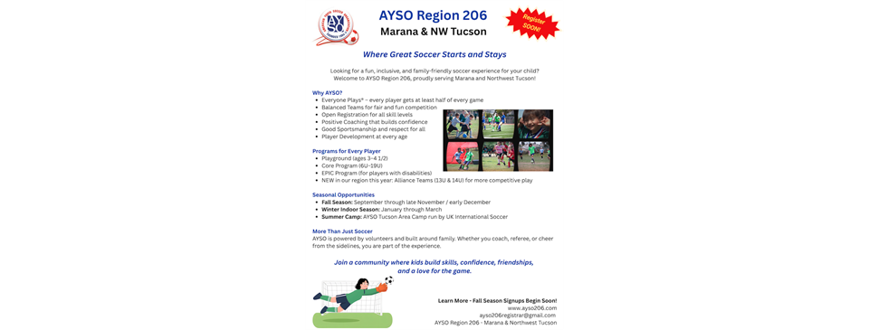 AYSO 206 Marana & NW Tucson