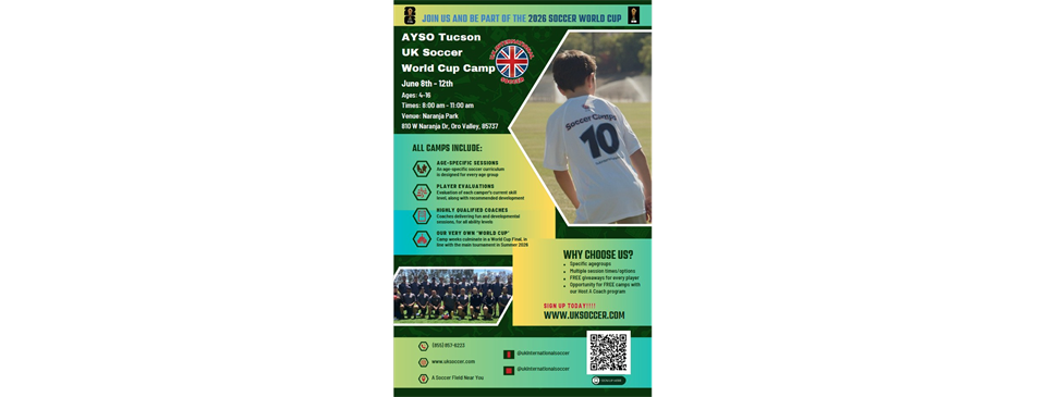 June Soccer Camp with UK International Soccer!